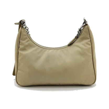 Prada Re-Edition 2005 Tessuto, Beige, Nylon, Shoulder Bag
