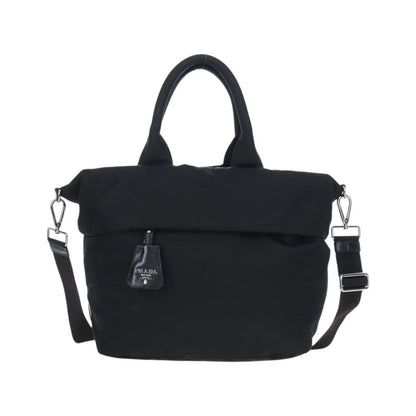 Prada Reversible Tote nylon, Black, Nylon, Handbag