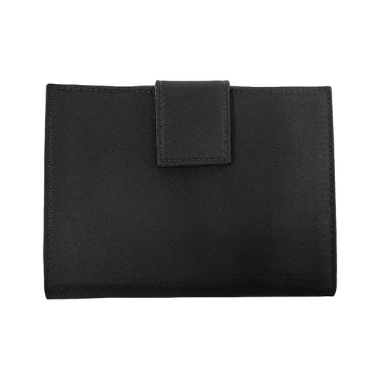 Prada Saffiano bifold Leather, Black, Nylon, Wallet