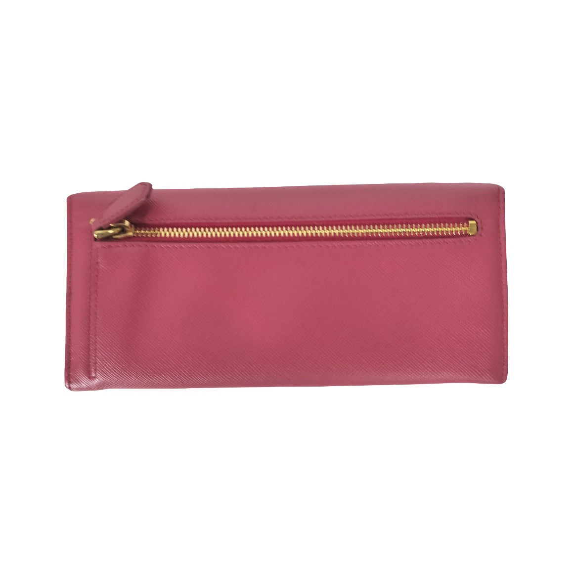 Prada Saffiano Leather, Pink, Leather, Wallet