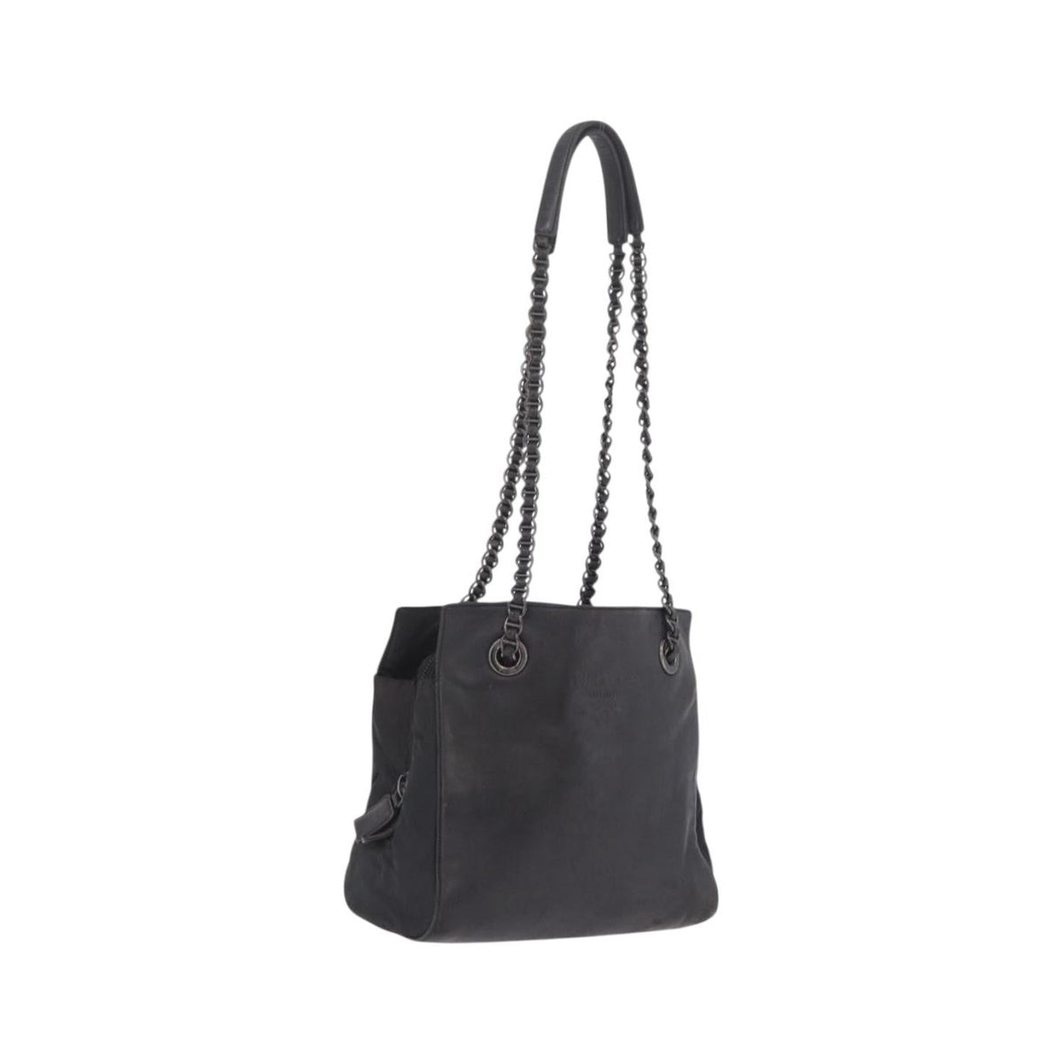 Prada Shoulder Leather, Black, Leather, Shoulder Bag