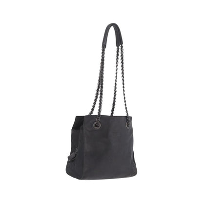 Prada Shoulder Leather, Black, Leather, Shoulder Bag