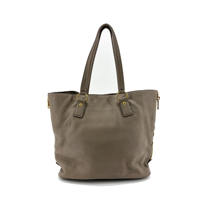 Prada Shoulder Python, Gray, Leather, Shoulder Bag