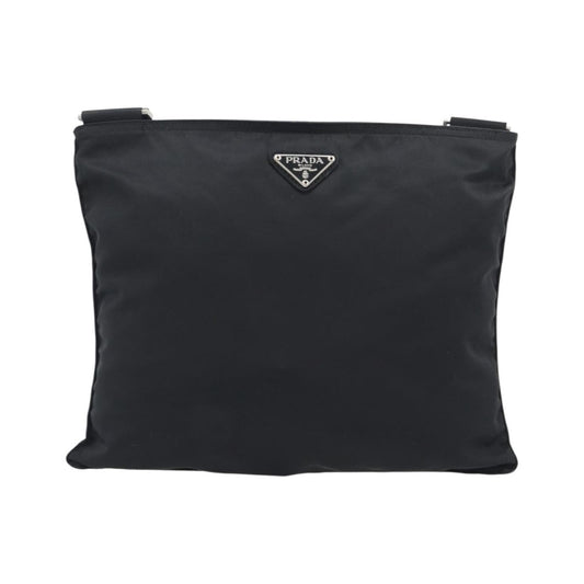 Prada Shoulder Tessuto, Black, Nylon, Shoulder Bag