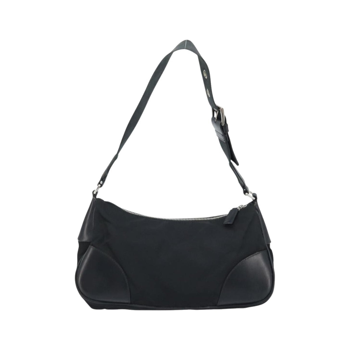 Prada Shoulder Tessuto, Black, Nylon, Shoulder Bag