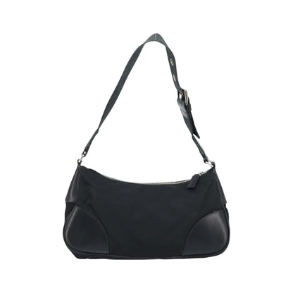 Prada Shoulder Tessuto, Black, Nylon, Shoulder Bag