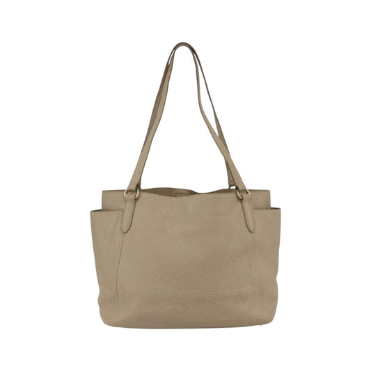 Prada Side Pocket Convertible Vitello Daino, Beige, Leather, Tote Bag
