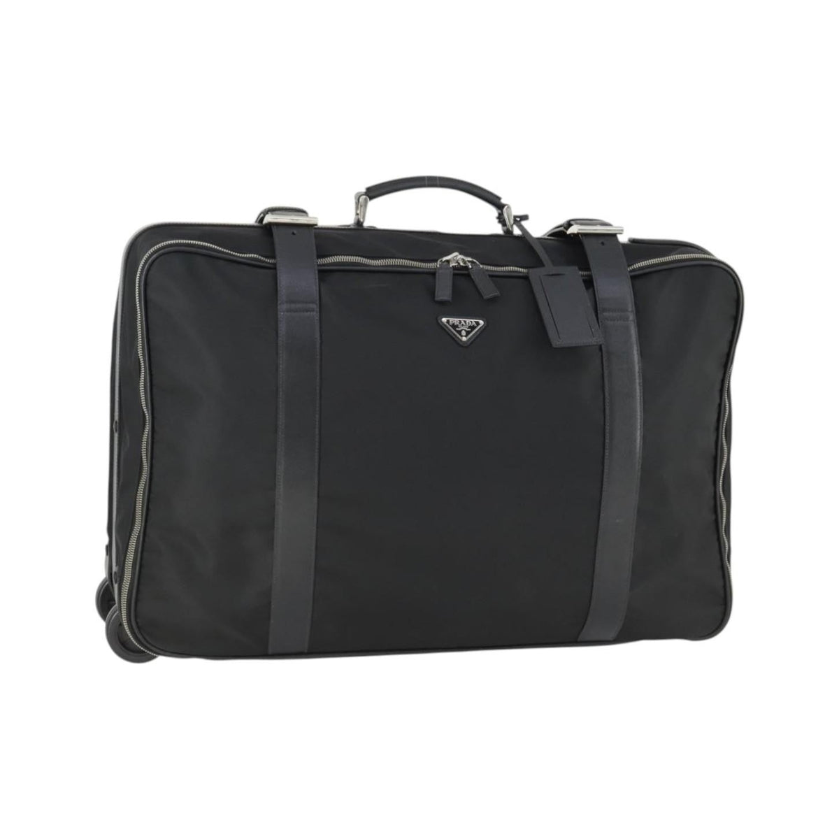 Prada Suitcase Re-Nylon and Saffiano Re-Nylon and Saffiano, Black, Nylon, Travel Bag