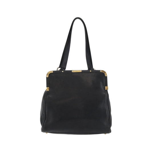Prada Tote Leather, Black, Leather, Tote Bag