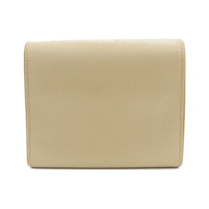 Prada Trifold Compact Saffiano Leather, Beige, Nylon, Wallet