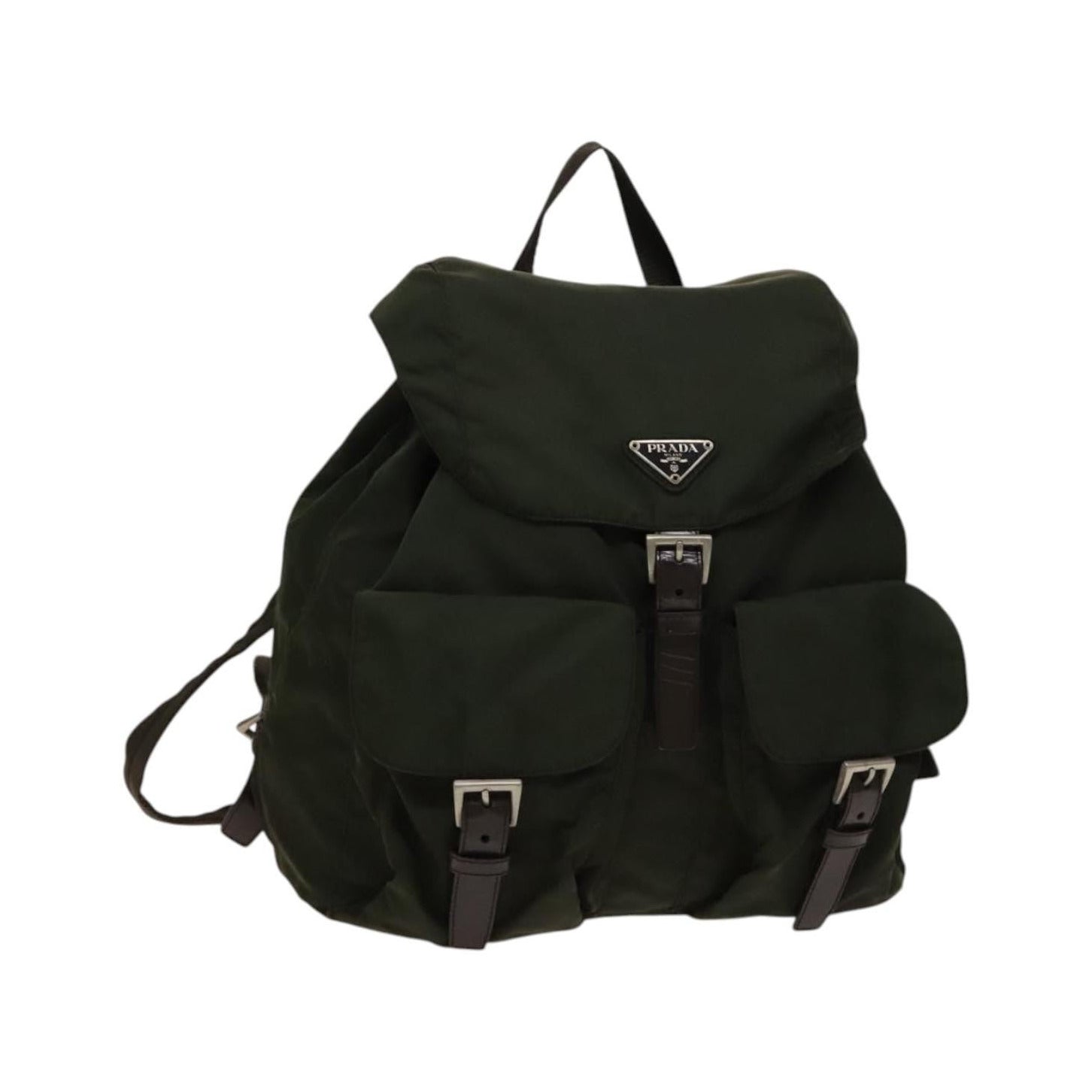 Prada Vela Double Front Pocket Backpack - Brandsamsara