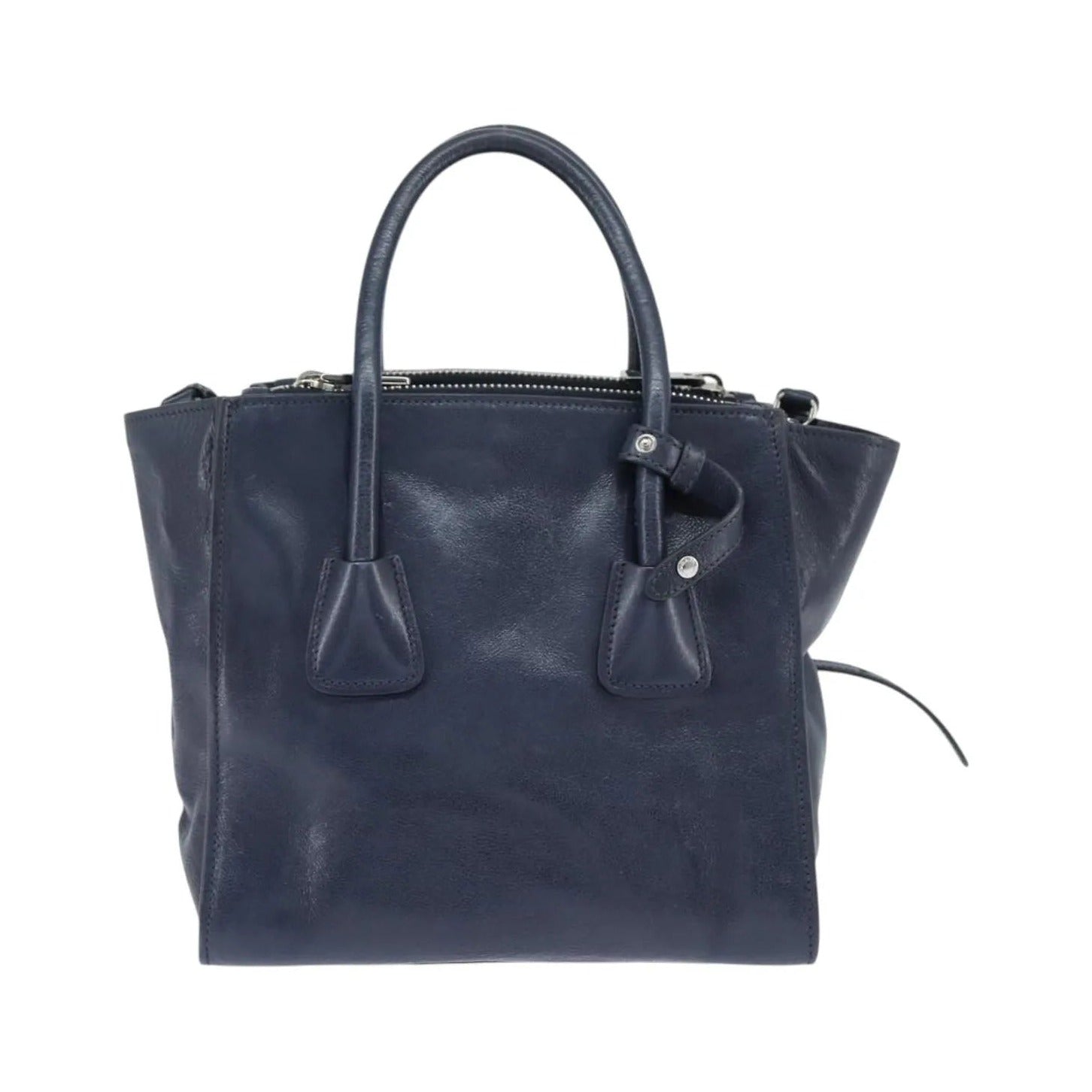 Prada Vintage Leather, Navy, Leather, Handbag