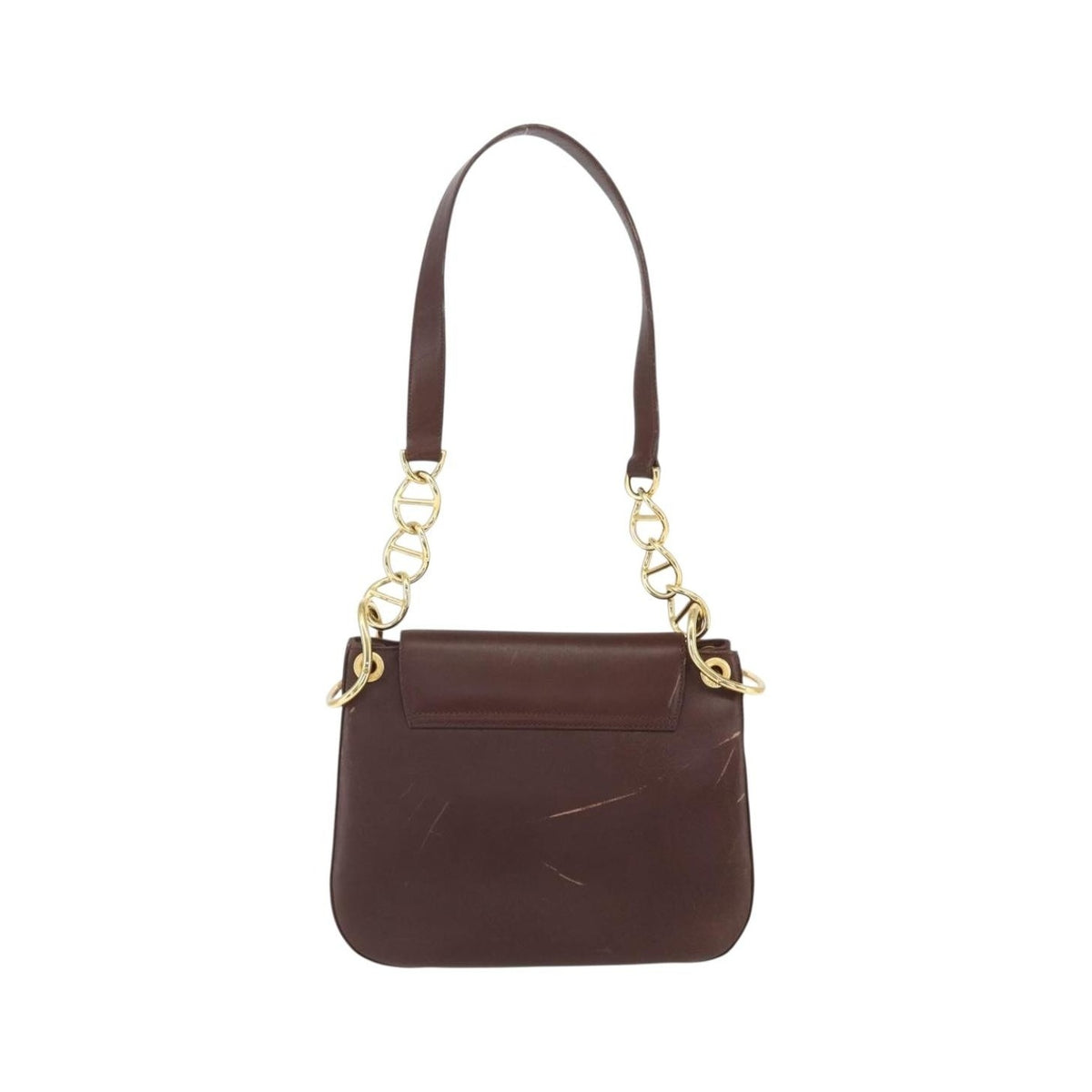 Prada Vintage Leather, Brown, Leather, Shoulder Bag