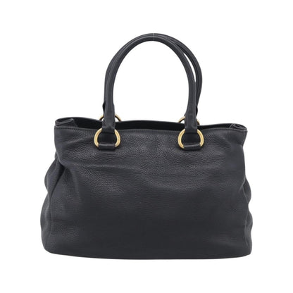 Prada Vintage Leather, Black, Leather, Handbag