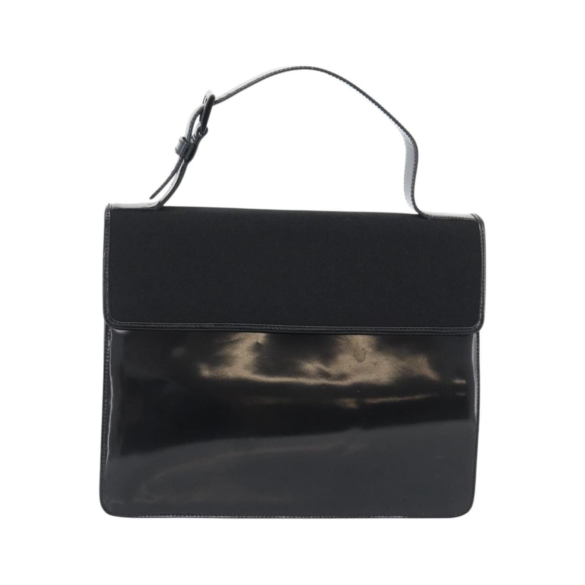 Prada Vintage Patent leather, Black, Patent Leather, Handbag