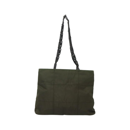 Prada Vintage Tessuto, Khaki, Nylon, Shoulder Bag