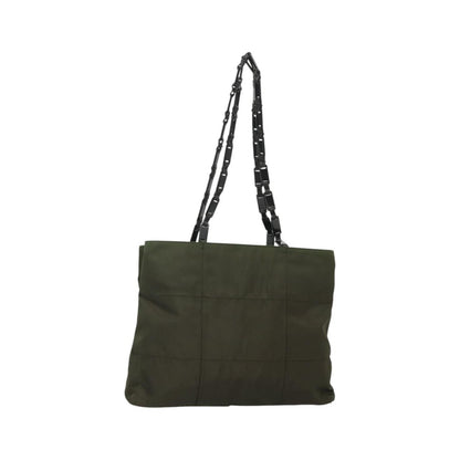 Prada Vintage Tessuto, Khaki, Nylon, Shoulder Bag