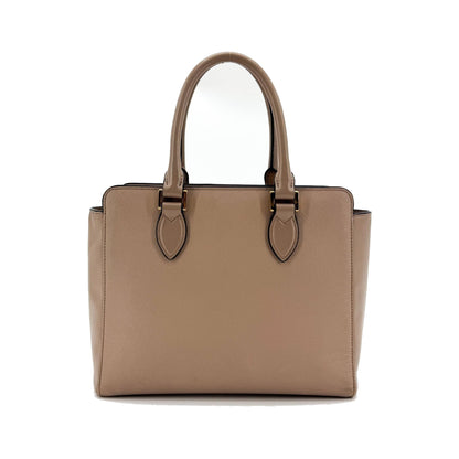 Prada Vintage Tote Leather, Beige, Leather, Tote Bag
