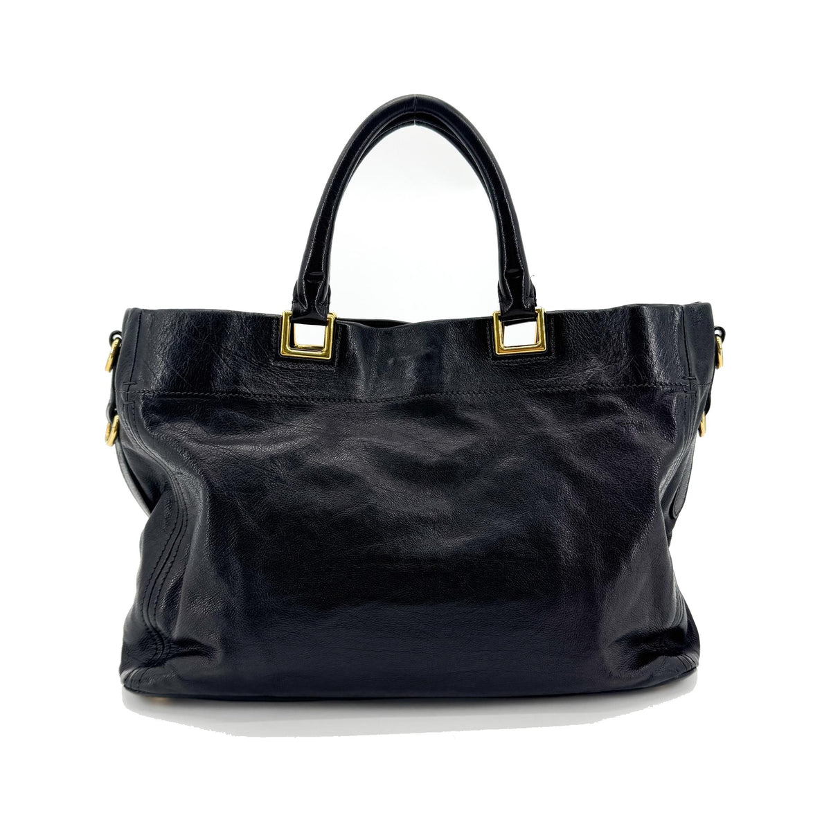 Prada Vitello Daino Leather, Black, Leather, Shoulder Bag