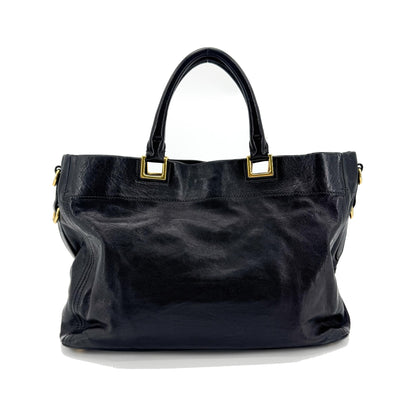 Prada Vitello Daino Leather, Black, Leather, Shoulder Bag