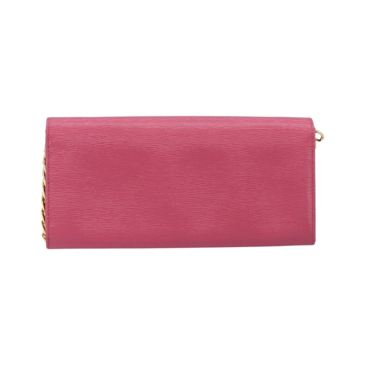 Prada Wallet on Chain Saffiano Leather, Pink, Leather, Crossbody Bag