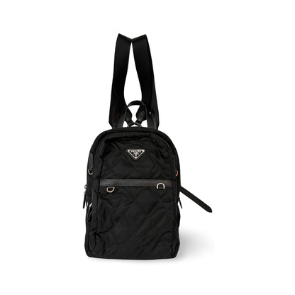 Prada Zip Sling Re-Nylon, Black, Nylon, Backpack