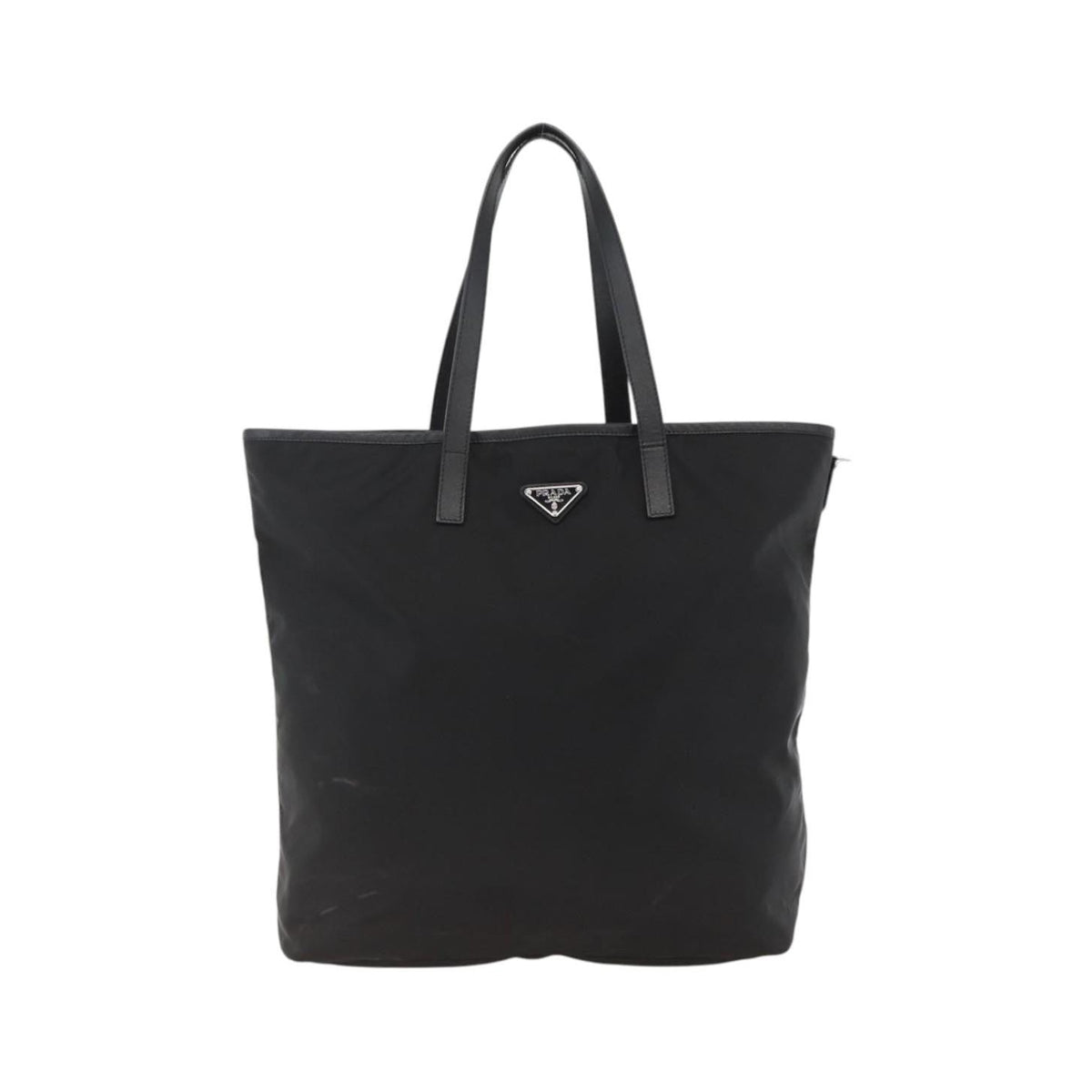 Prada Zip Tote Tessuto, Black, Nylon, Tote Bag