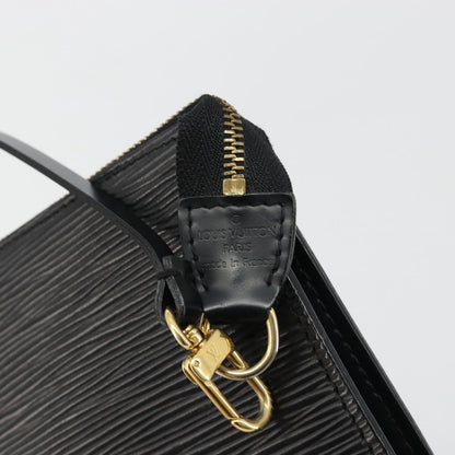 Louis Vuitton Pochette Accessoires Epi Leather, Black, Leather, Clutch