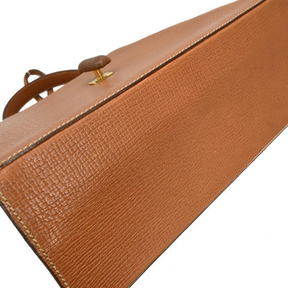 Loewe Turn Lock Leather, BROWN, LEATHER, Handbag