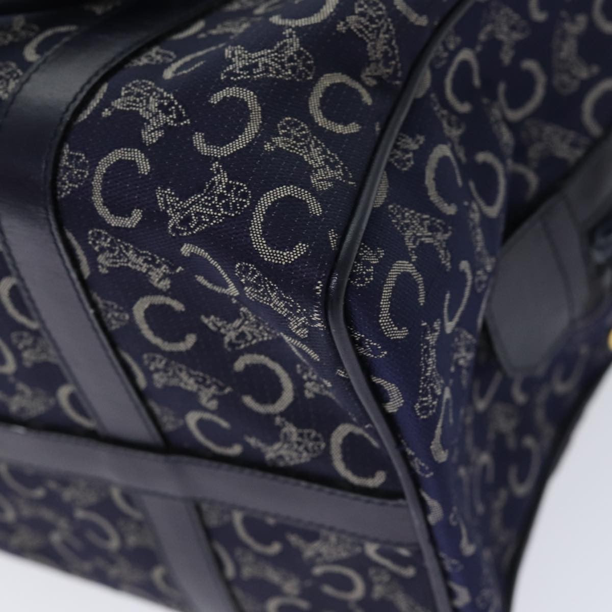 Celine C Sulky Boston bag Canvas, NAVY, CANVAS, Travel bag