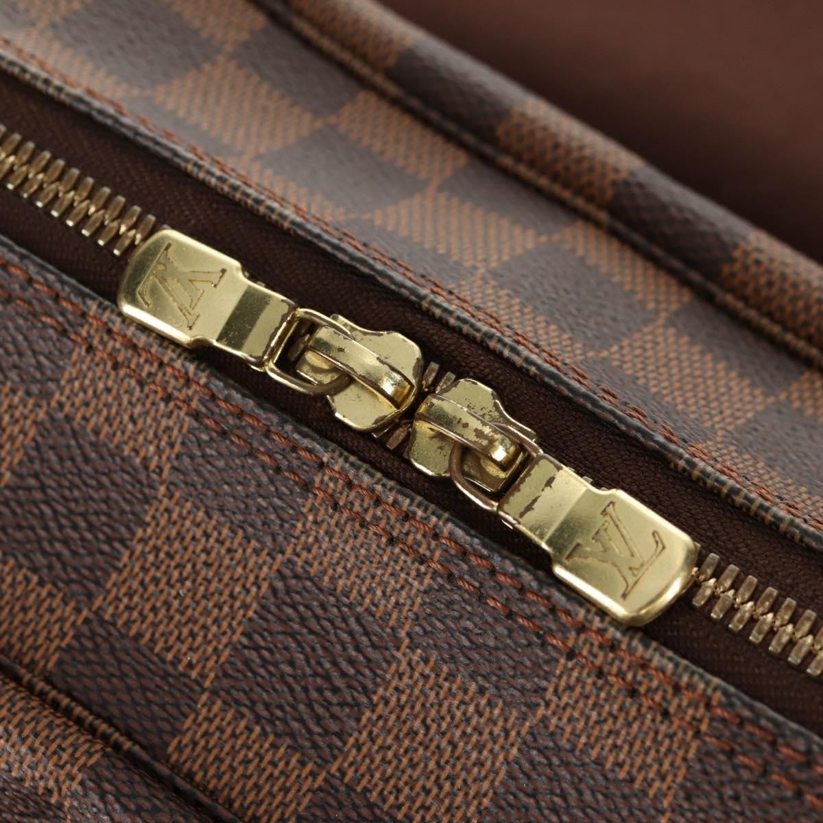 Louis Vuitton Naviglio Handbag Damier, BROWN, CANVAS, Shoulder bag