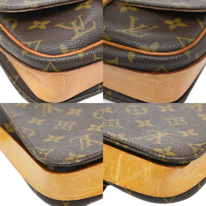 Louis Vuitton Cartouchiere Handbag Monogram Canvas, BROWN, CANVAS, Handbag
