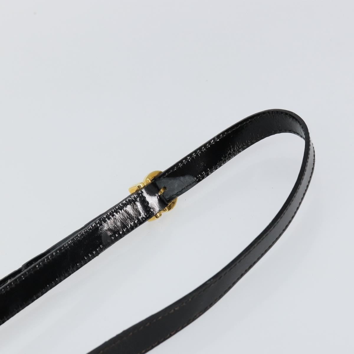 Salvatore Ferragamo Vala Shoulder Bag Patent Leather, BLACK, PATENT_LEATHER, Shoulder bag