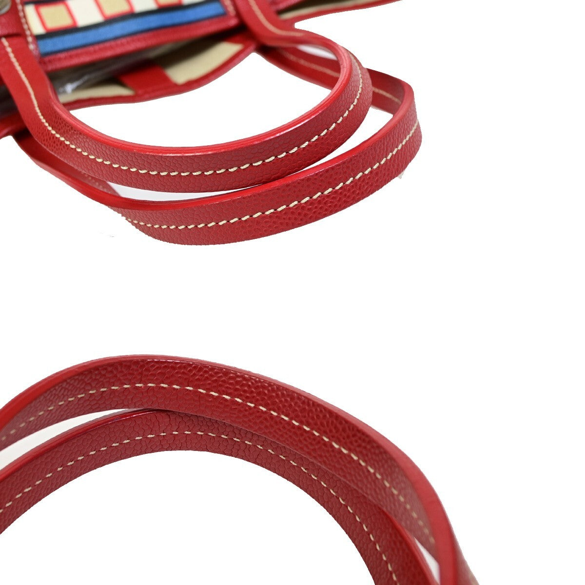 Chanel Le Train Tote Printed Coated Canvas, NAVY, CANVAS, Tote bag