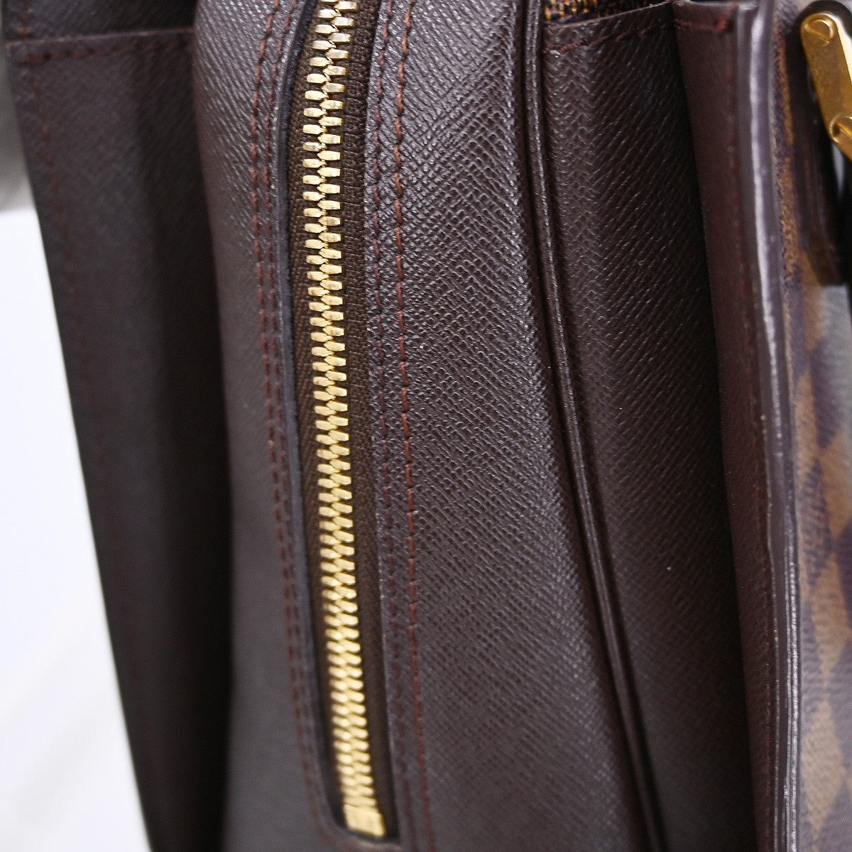 Louis Vuitton Triana Bag Damier, Brown, Canvas, Handbag