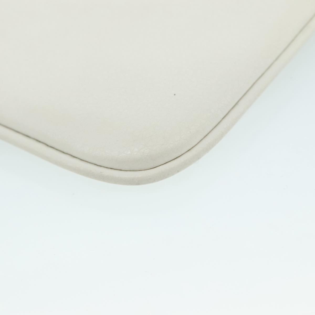 Balenciaga Everyday Logo Pouch Printed Leather, WHITE, LEATHER, Clutche & pouche