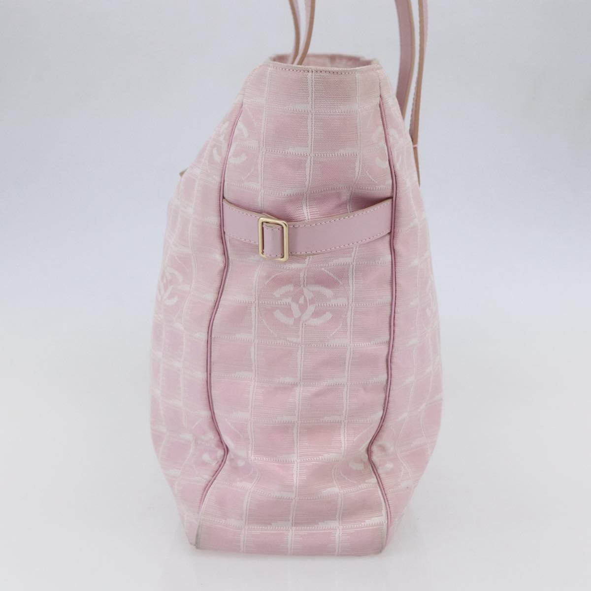Chanel Travel Line Tote Nylon, PINK, NYLON, Tote bag