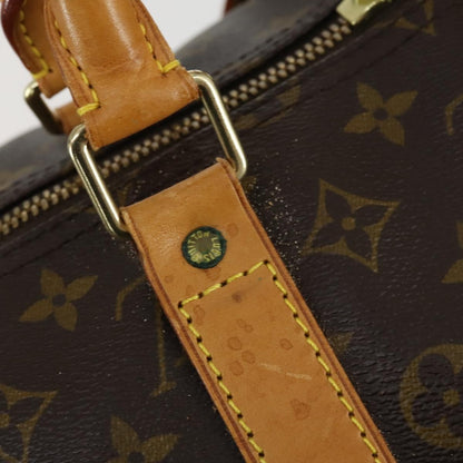 Louis Vuitton Keepall Bag Monogram Canvas, BROWN, CANVAS, Travel bag