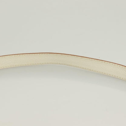 Salvatore Ferragamo Gancini Shoulder Bag Leather, WHITE, LEATHER, Shoulder bag