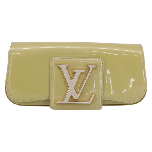 Louis Vuitton Sobe Clutch Patent, BEIGE, PATENT_LEATHER, Clutche & pouche