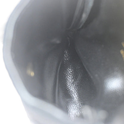 Chanel CC Logo Micro Matelasse Shoulder Bag Pouch Canvas, BLACK, CANVAS, Shoulder bag