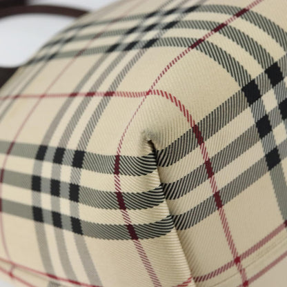 Burberry Nova Check Handbag Nova Check Canvas and leather, BEIGE, CANVAS, Handbag
