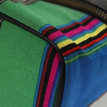 Versace Vanity Hand Bag Canvas and Leather, MULTICOLOUR, CANVAS, Clutche & pouche