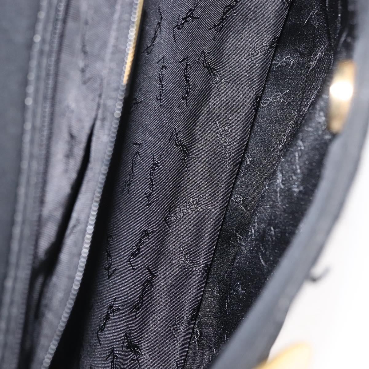 Saint Laurent Vintage Shoulder Bag Nylon, BLACK, NYLON, Tote bag