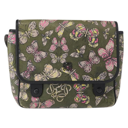 Loewe Anagram Shoulder Bag Leather, GREEN, LEATHER, Shoulder bag