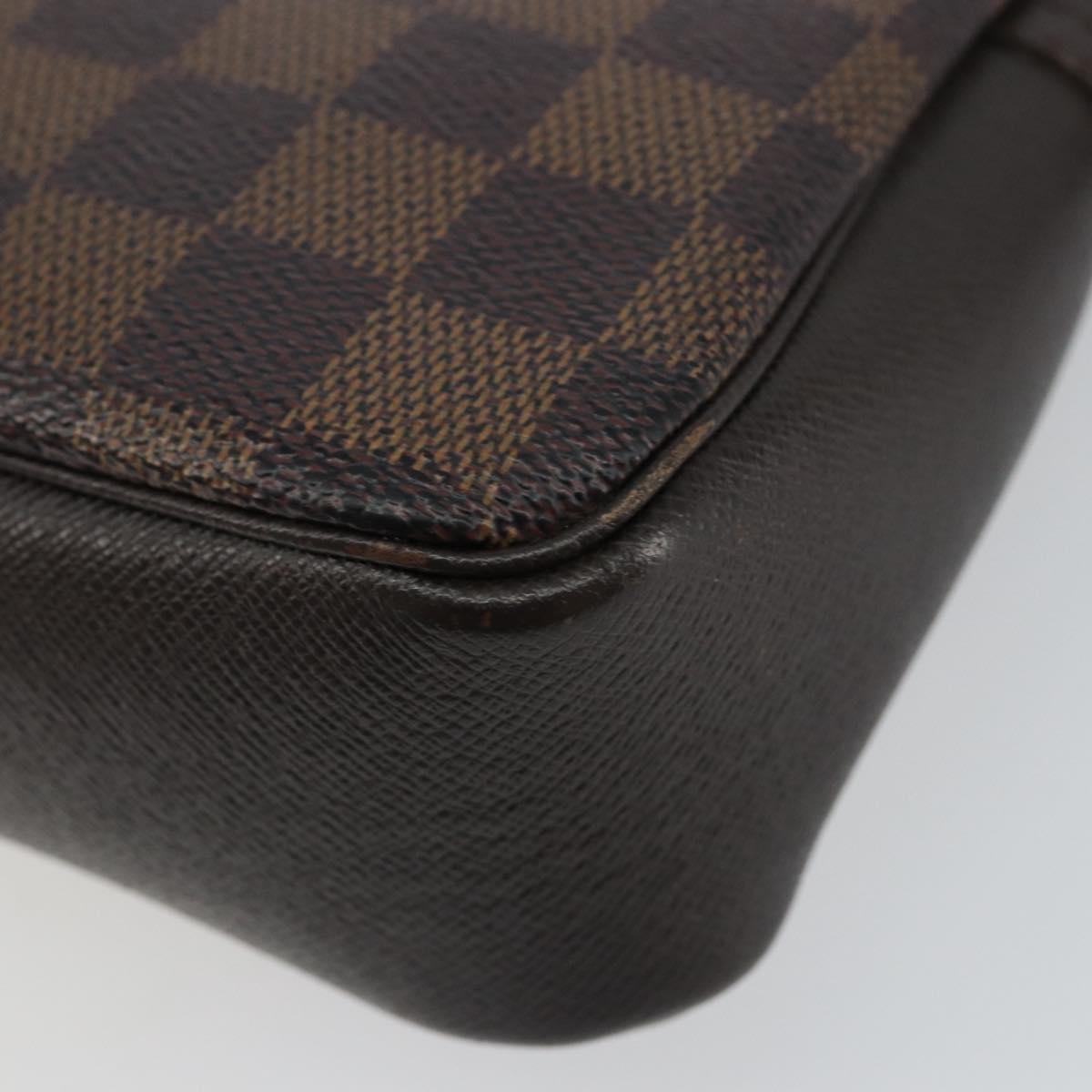Louis Vuitton Trousse Make Up Bag Damier Canvas, BROWN, CANVAS, Clutche & pouche