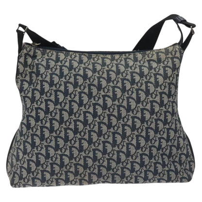 Christian Dior Vintage Trotter Messenger Bag Diorissimo Canvas, NAVY, CANVAS, Crossbody bag