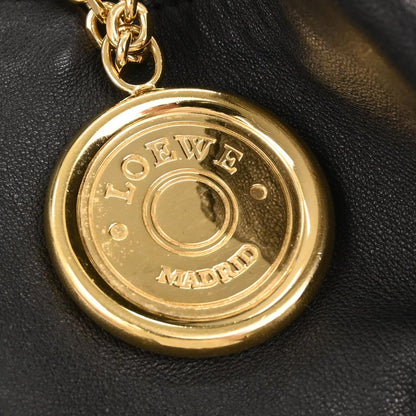 Loewe Anagram Logo Nappa Aire Hand Bag Leather, BLACK, LEATHER, Handbag