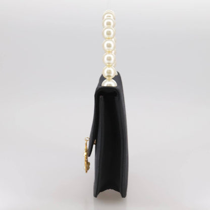 Celine Handbag Satin, BLACK, SATIN, Handbag