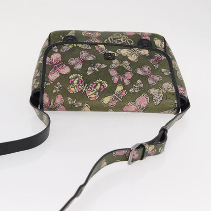 Loewe Anagram Shoulder Bag Leather, GREEN, LEATHER, Shoulder bag